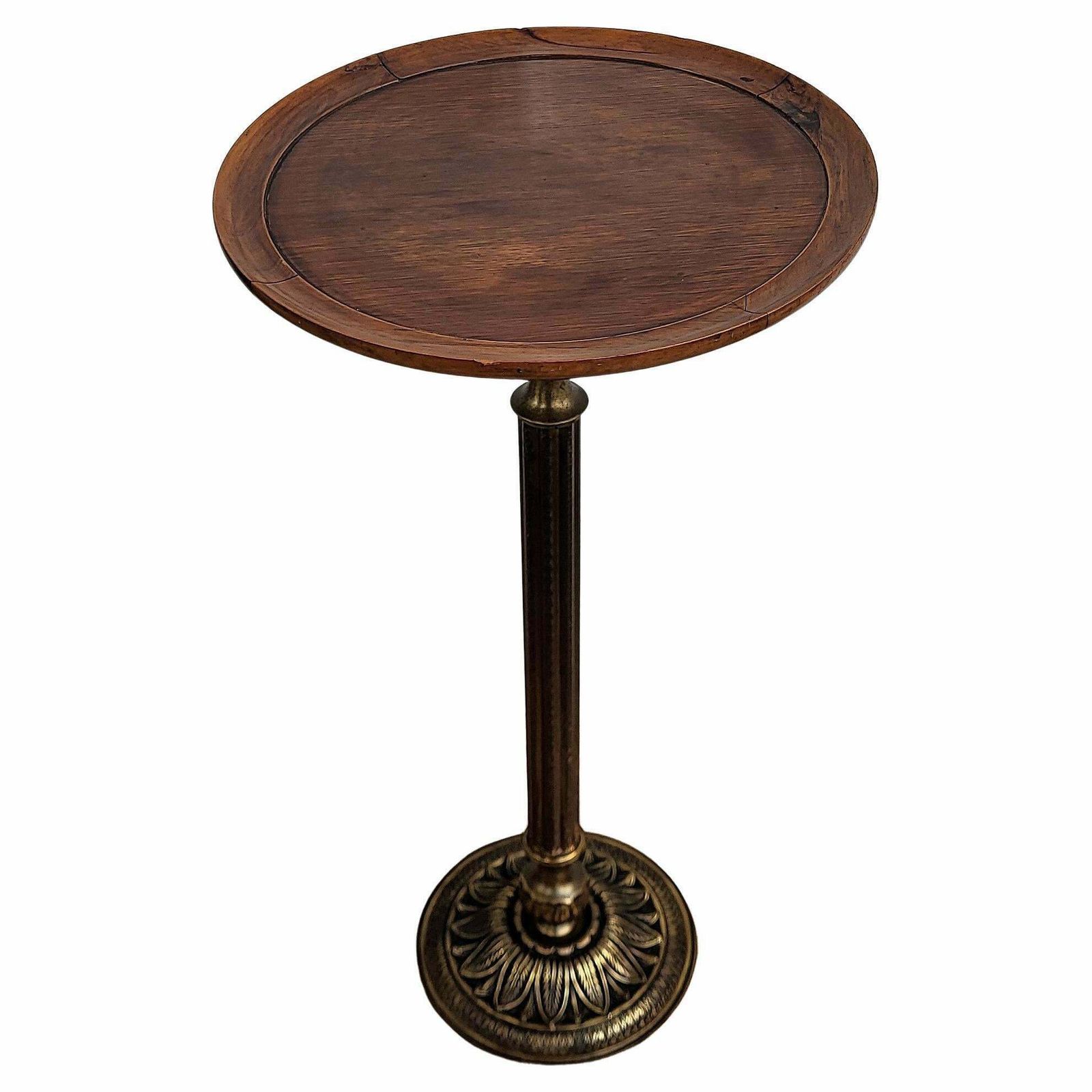 1980s Italian Modern Regency Neoclassical Brass Pedestal, Flower Pot Stand