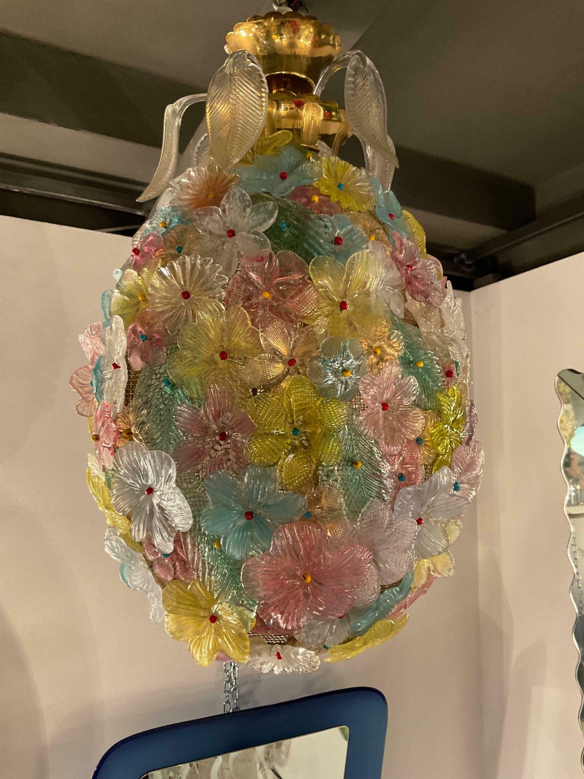 20th Century, Seguso, Murano Glass Chandelier photo furniture