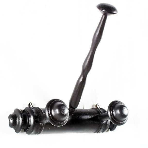 19th Century Coat Hat Stand In Ebonised Walnut Wax Polished photo furniture