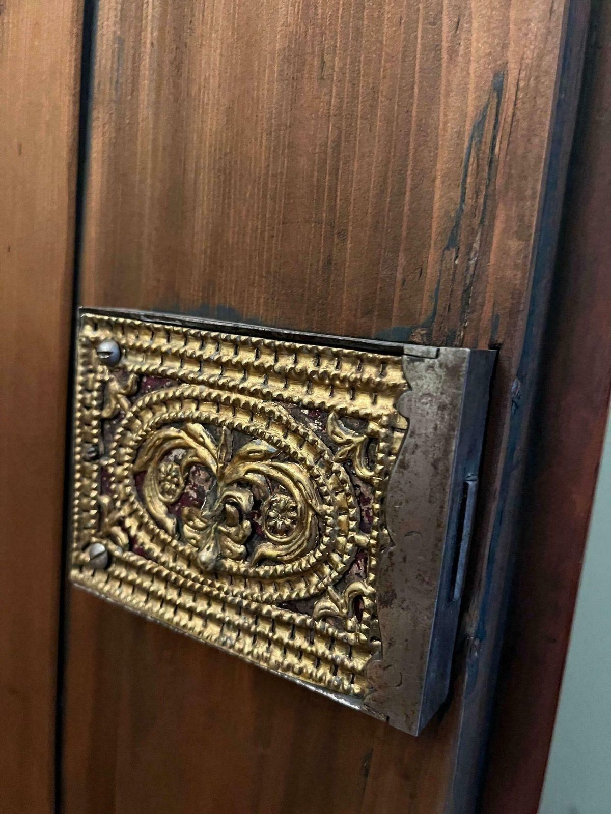photo buy Biedermeier Armoire, Cherry, Walnut, Ebony, Brass, South Germany, Circa 1820