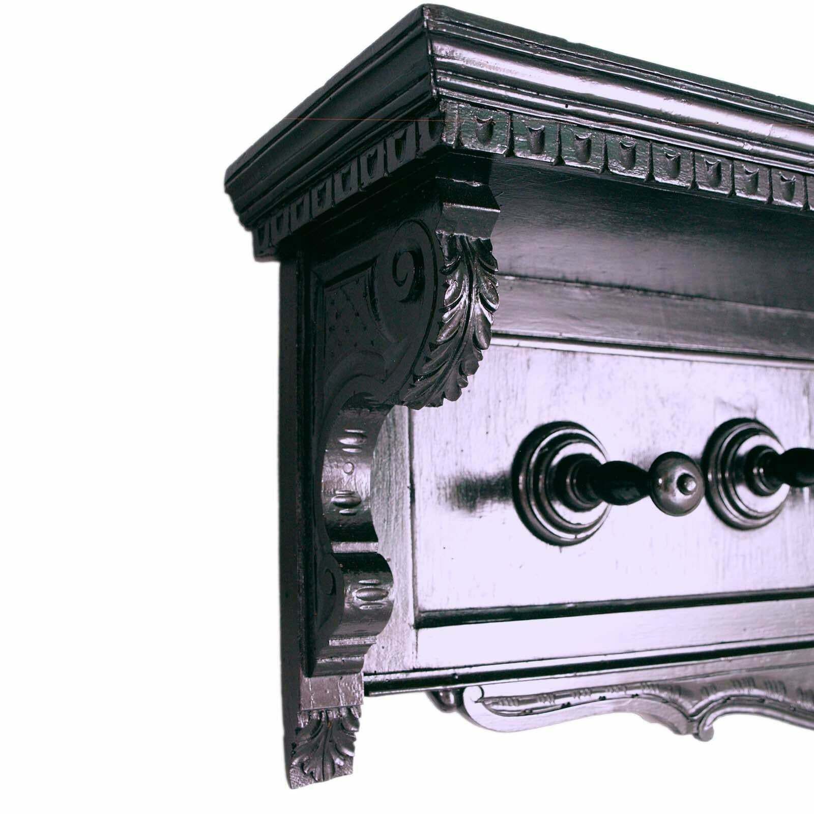 Early 1900s Carved Ebonized Walnut By Dini And Puccini Cascina Tuscany Italy photo vinterior