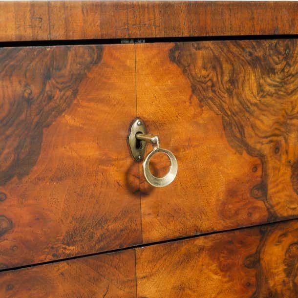 1920s Art Deco Commode By Gaetano Borsani Burl Walnut Wox Polished photo 13946.28