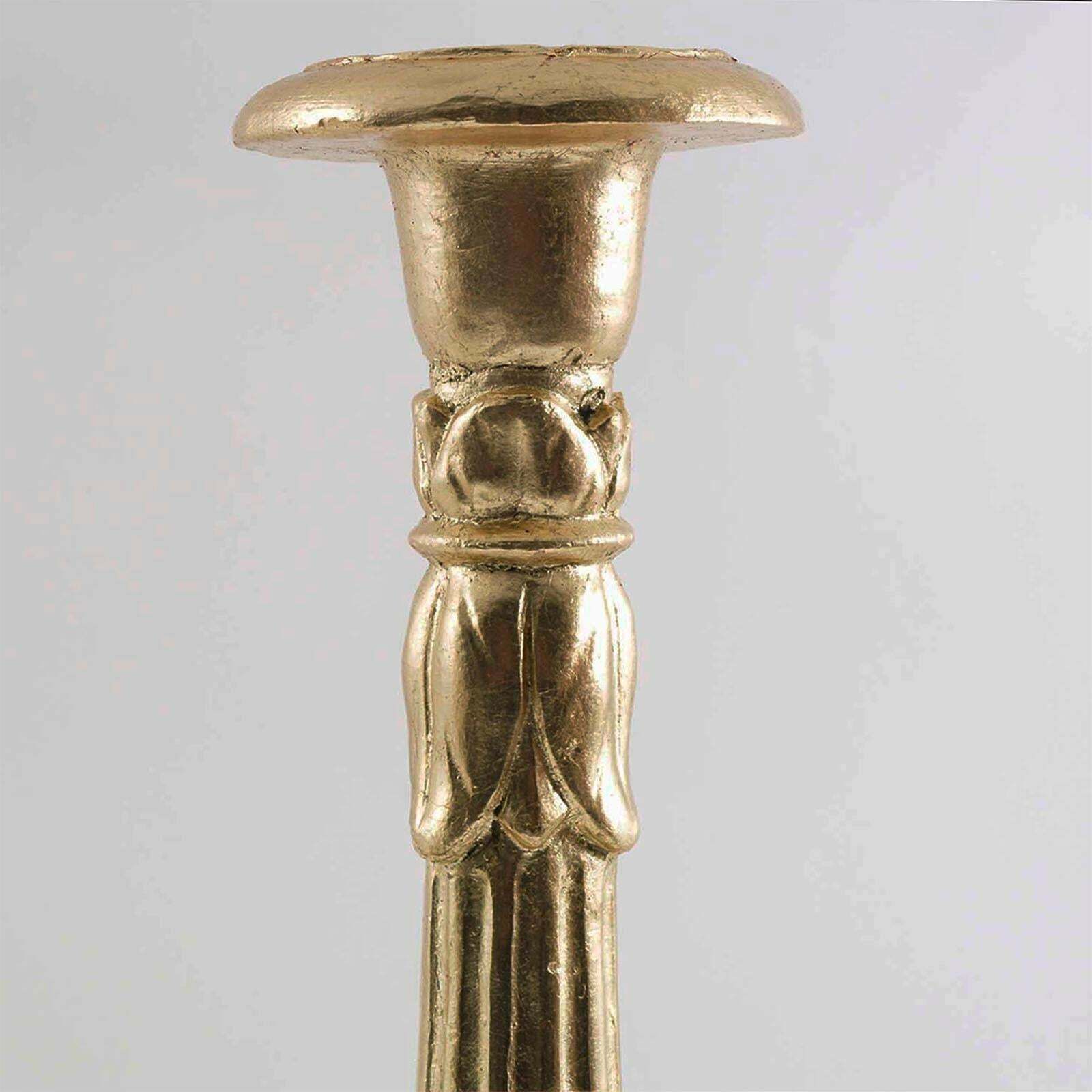 Italian 17th Century Pair Decorative Torchères Hand Carved Walnut Giltwood photo 5230.32