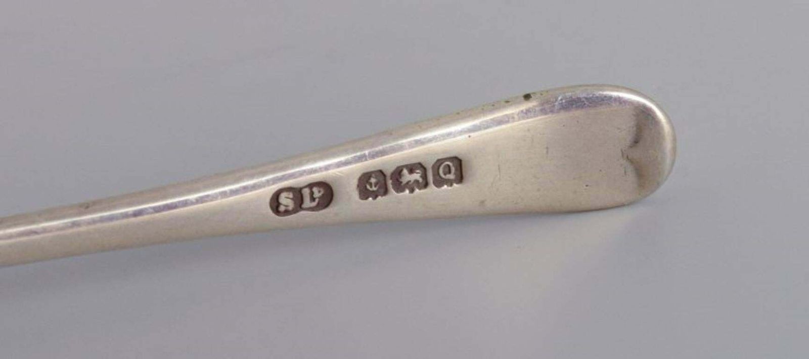 A Set Of Four Scandinavian Salt Spoons In Silver. 19th Century. photo vinterior