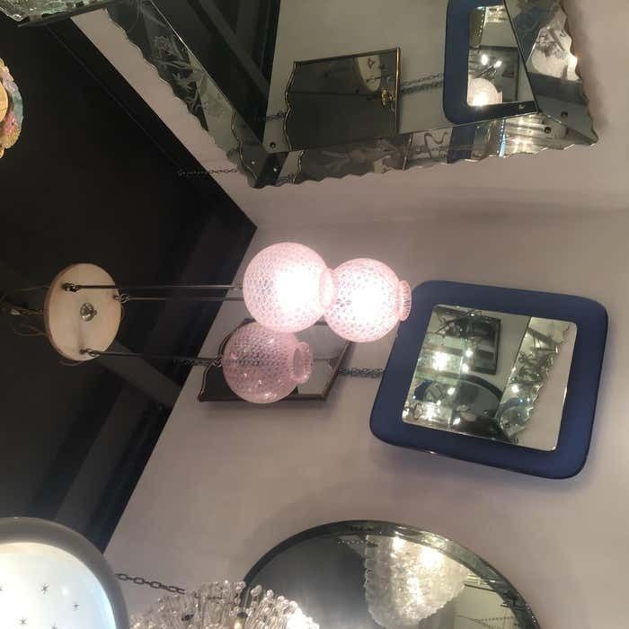 photo buy Venini Chandelier Filigrana Murano Glass 1950 Italy