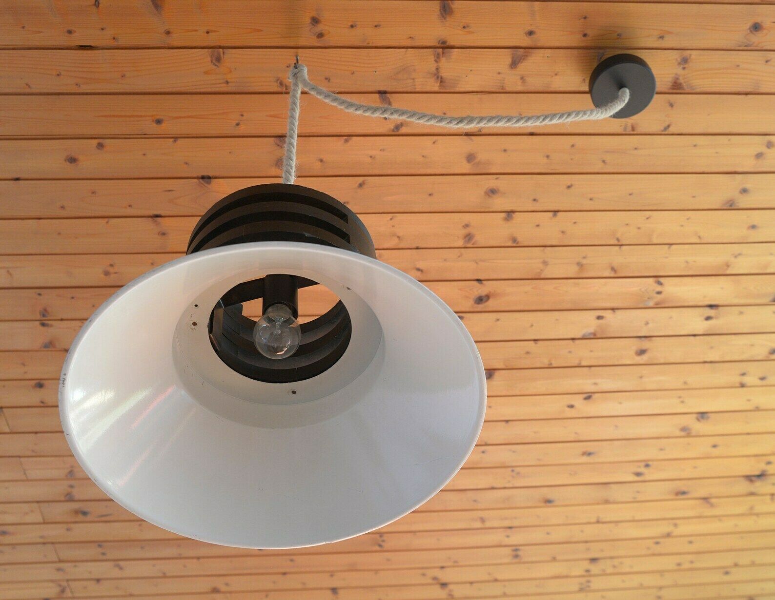 Vintage Brutalist Light Fixture Mcm Pendant Light Large Rustic Ceiling Light Loft Chandelier Mid Century Modern / Yugoslavia 1980's photo Lighting