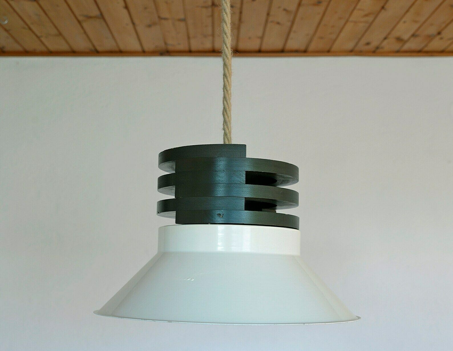 Vintage Brutalist Light Fixture Mcm Pendant Light Large Rustic Ceiling Light Loft Chandelier Mid Century Modern / Yugoslavia 1980's photo 434.0
