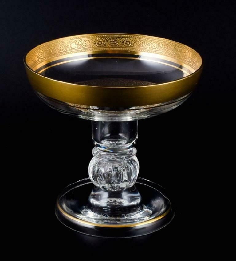 Rimpler Kristall, Zwiesel, Germany, Mouth Blown Crystal Champagne Glass photo furniture