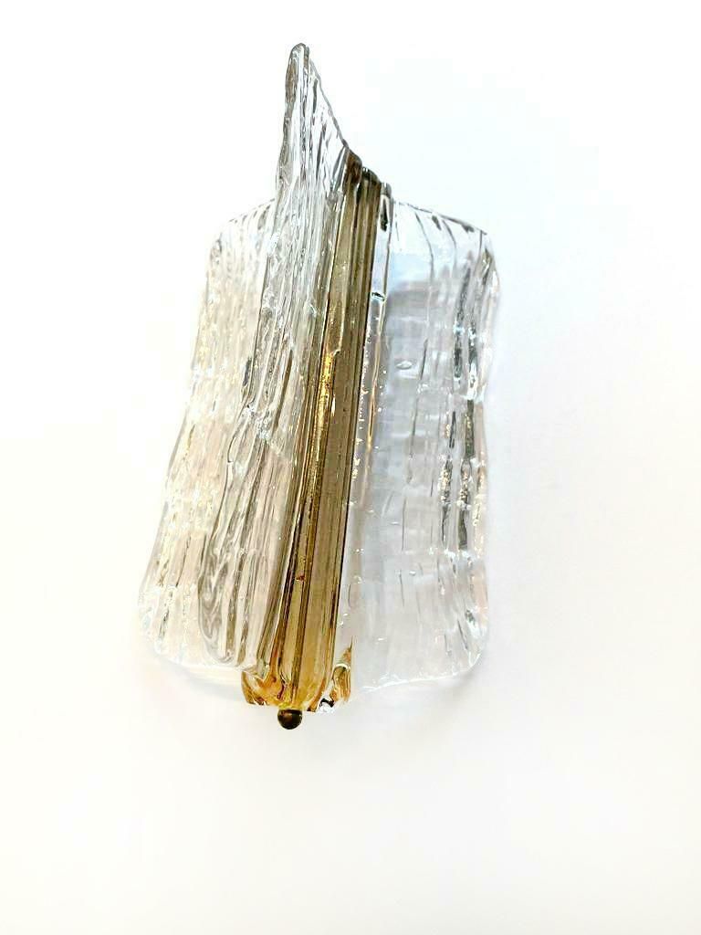 Prestigious Pair Of Toni Zuccheri Chandeliers For Venini. Murano 1968. photo for sale