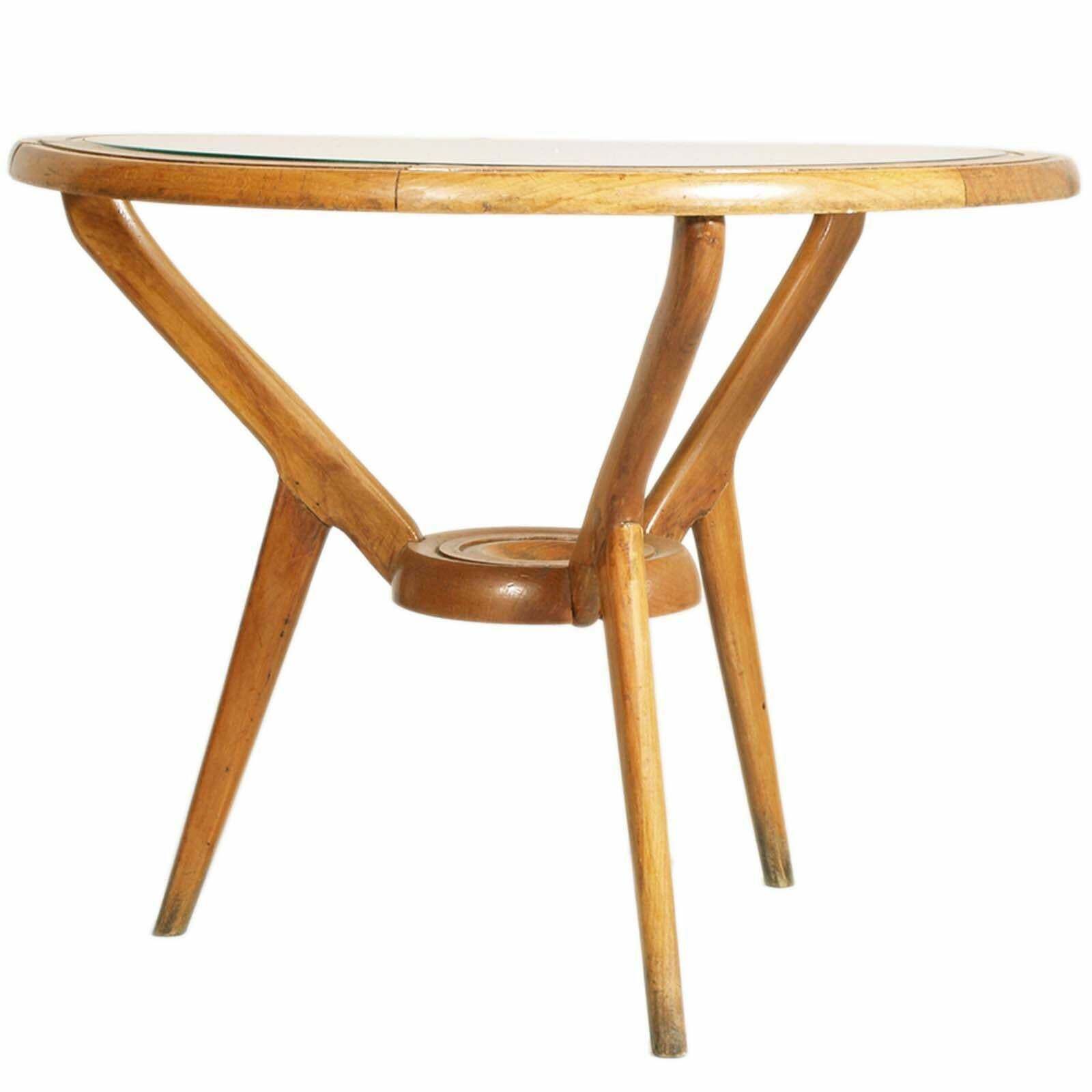 Mid Century Italy Tripode Round Coffee Table By Paolo Buffa For Brugnoli, Cantù photo furniture
