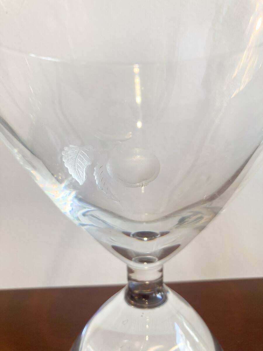 Mid Century Glass Vase By Charles Graffart For Val Saint Lambert, Belgium, 1950s photo vinterior