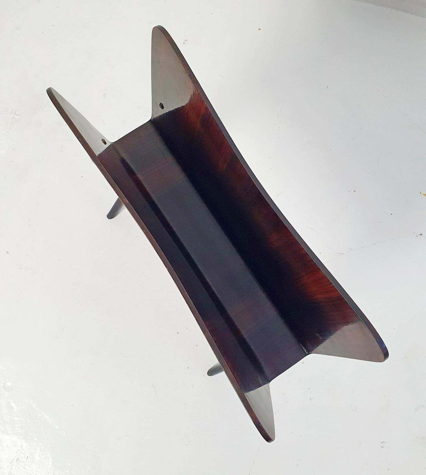 Midcentury Magazine Rack In The Manner Of Ico Parisi, Italy photo for sale