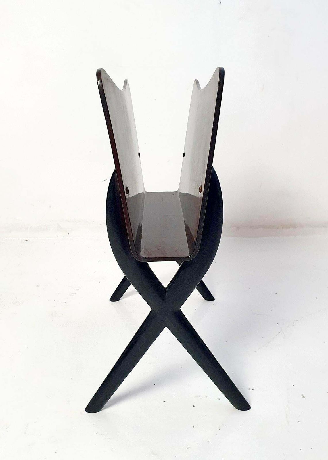 Midcentury Magazine Rack In The Manner Of Ico Parisi, Italy photo Home Decor