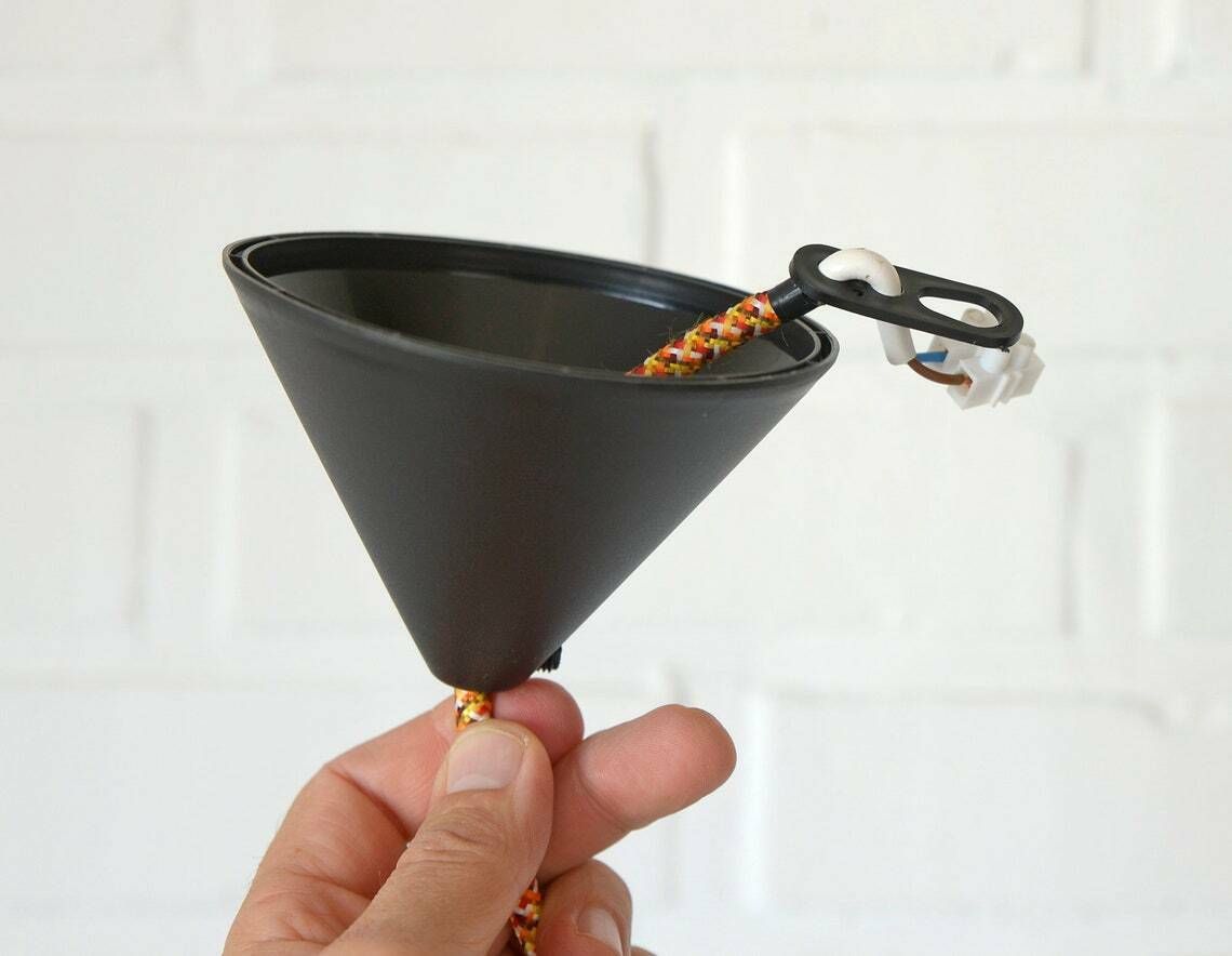 Vintage Hand Blow Glass Pendant Light  Antique Light Fixture  Art Deco Chandelier  Bauhaus Era photo buy