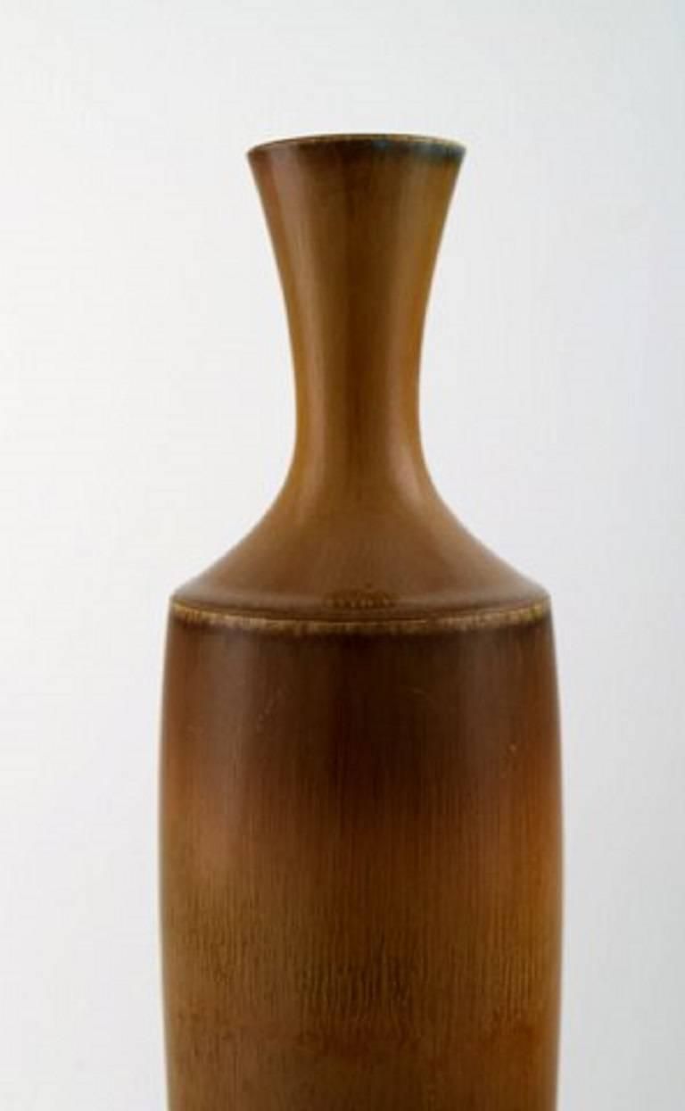 Large Berndt Friberg Studio Art Pottery Vase, Modern Swedish, Mid 20 Century photo for sale