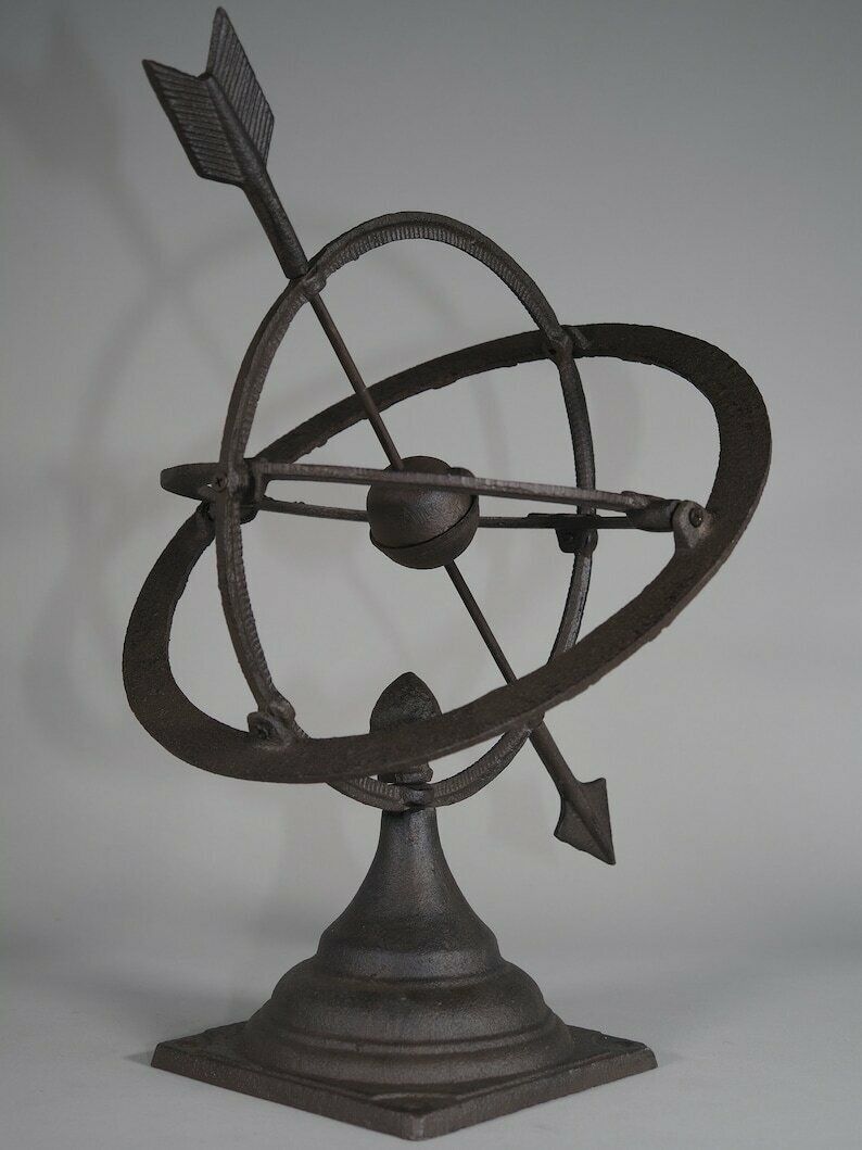 Garden Sundial Antique Design Weatherproof Garden Ornament Floor Mounted 42cm photo 215.0