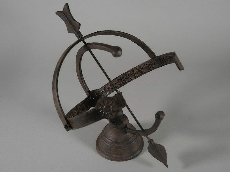 Garden Sundial Antique Design Weatherproof Garden Ornament Floor Mounted 36 Cm photo for sale