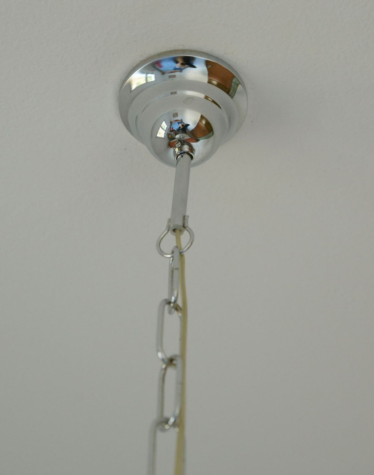 photo for sale Vintage Pendant Light / Unique Light Fixture / Murano Style / Hand Blow Glass / Chandelier