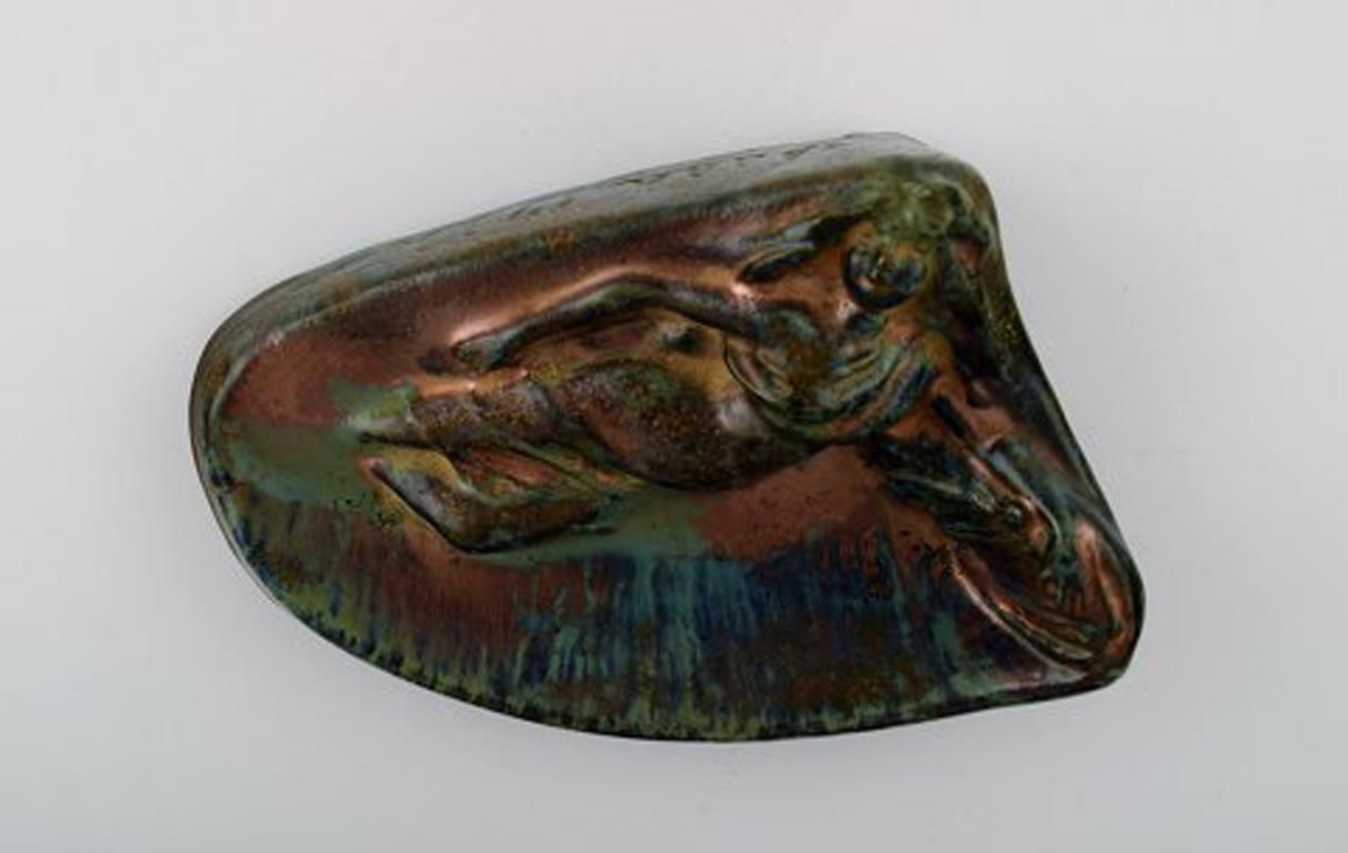 Jens Petersen Dish "Ødda, 1933" In Ceramics photo furniture