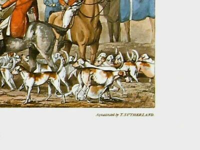 Aquatint After Henry Thomas Alken. Titled "Meeting At Cover" photo Art