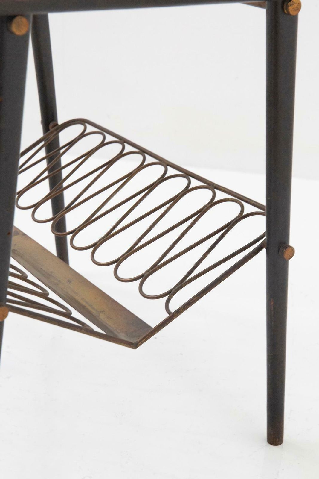 Small Table With Tray By Paolo Buffa In Wood And Brass Attr. photo 3161.0