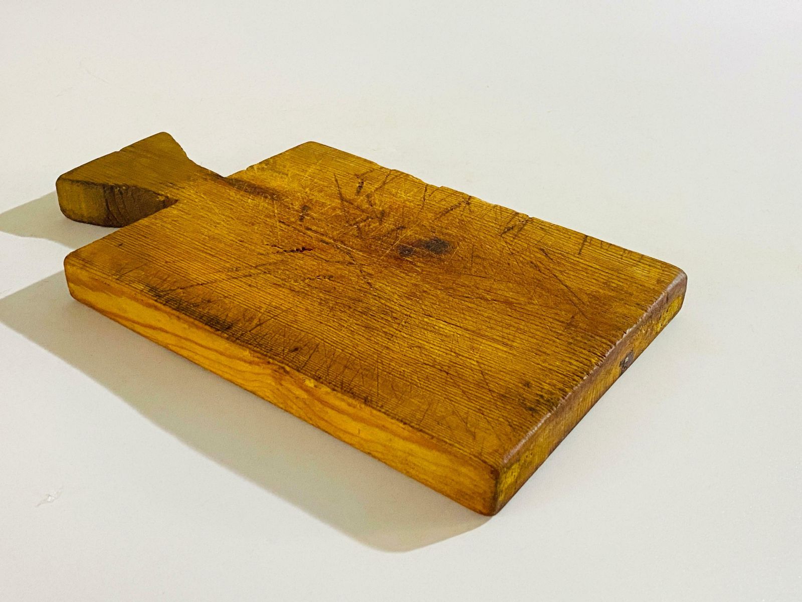 Wooden Chopping Or Cutting Board Old Patina, Brown Colour, French 20th Century photo for sale