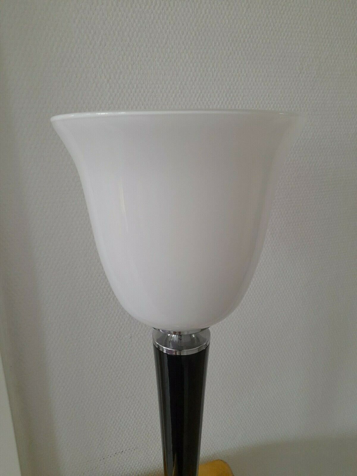 Mazda Table Lamp With White Shade, Art Deco Lamp For Chest Of Drawers, Side Board Lamp, Table Lamp photo for sale