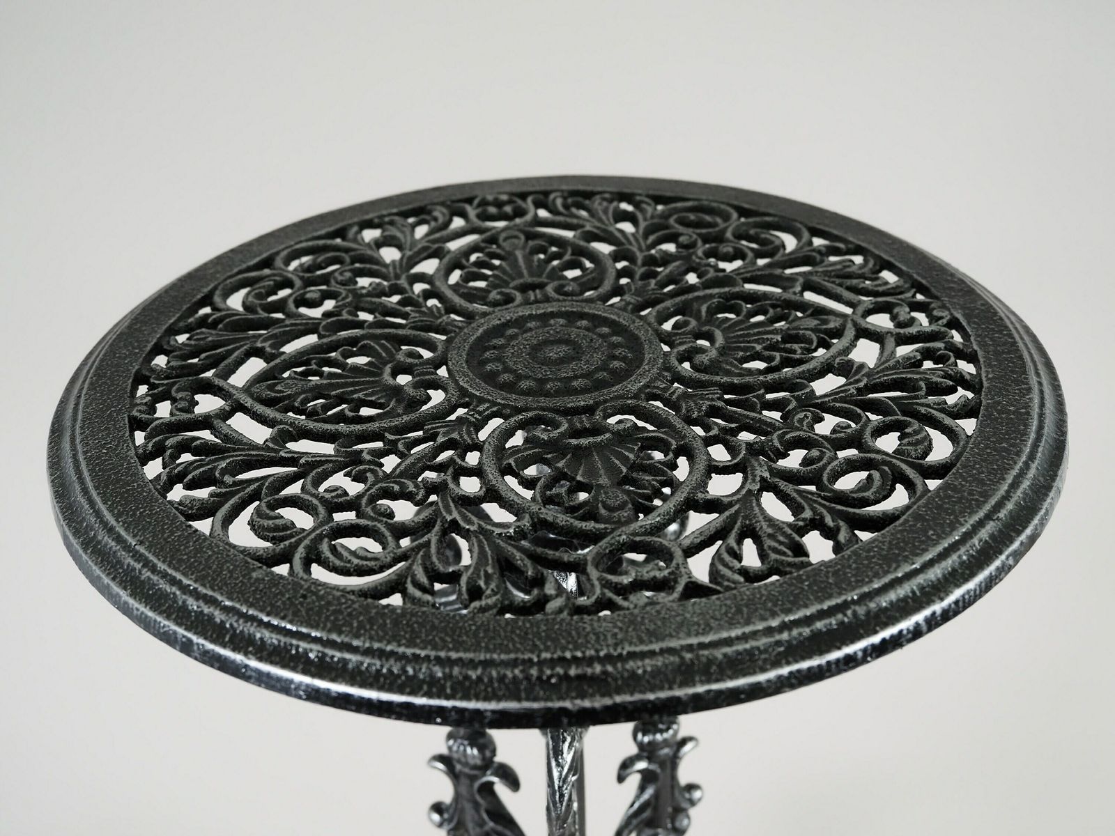 Garden Table, Reach Lacy Decorated, Plant Table, Coffee Table, Black photo 322.0