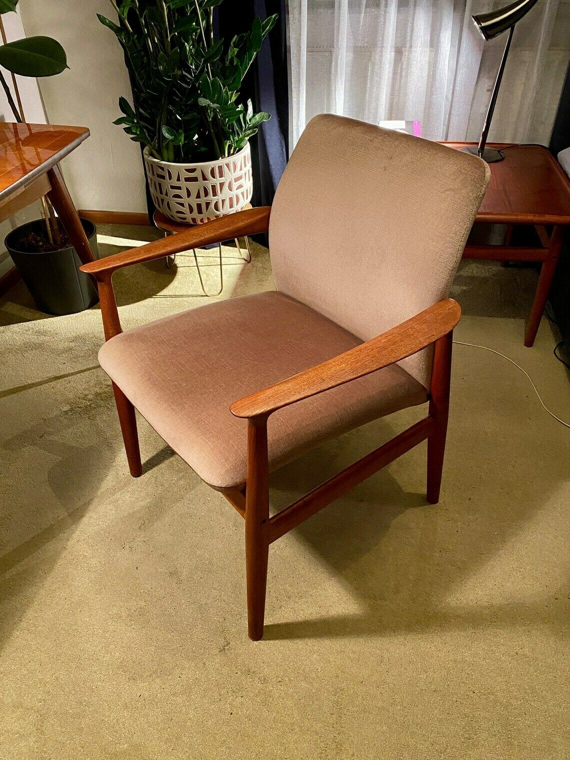 Teak Armchair By Grete Jalk For Glostrup Denmark photo furniture