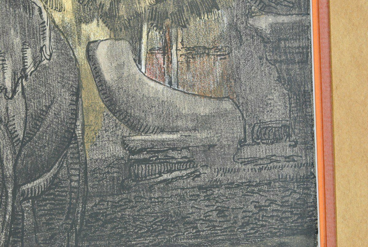 P Jouve, Angkor Wat, Lithograph, Xxth Century photo buy