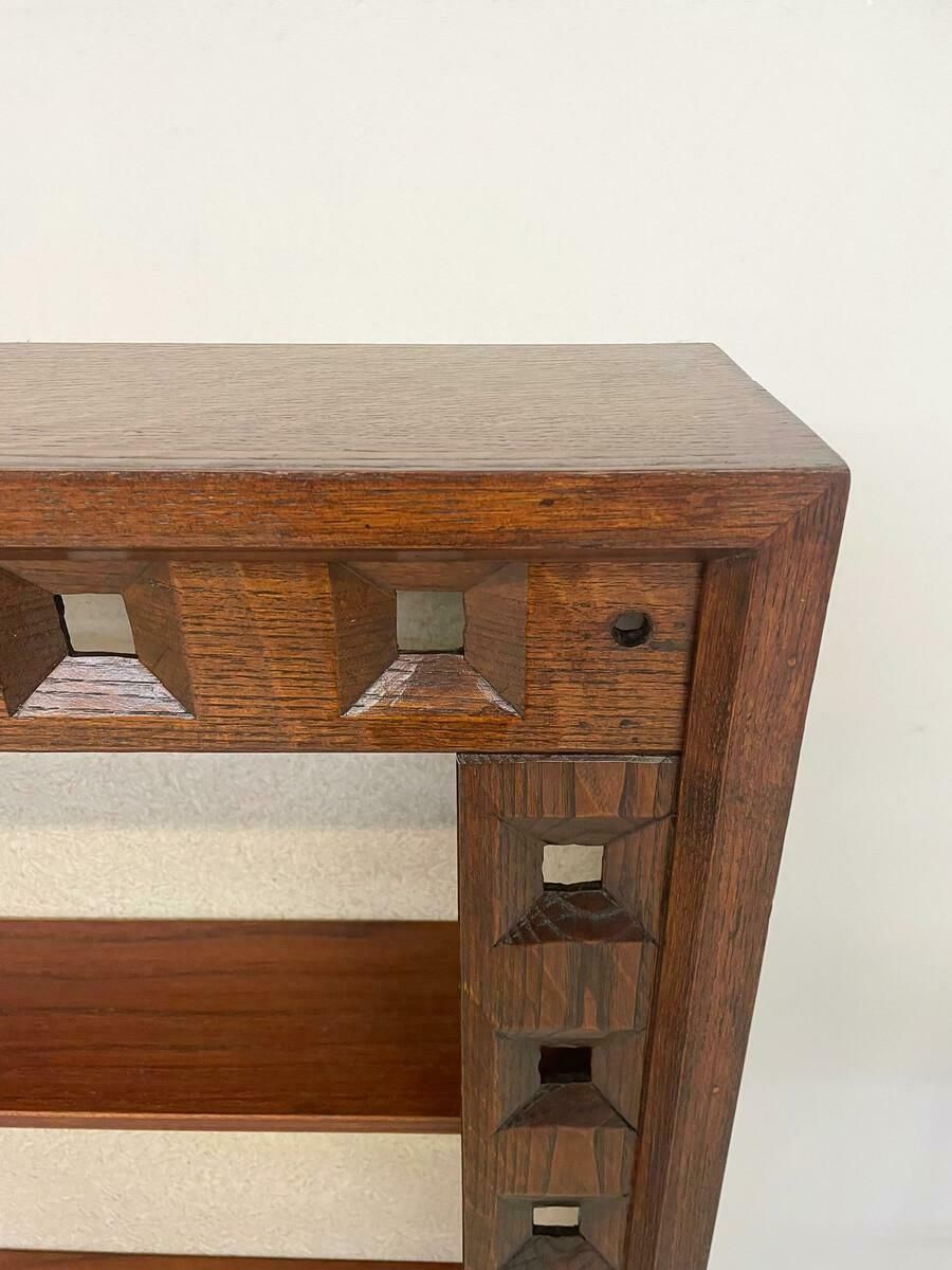 Mid Century Small Wooden Bookcase By Guiseppe Rivadossi 1970s photo Furniture