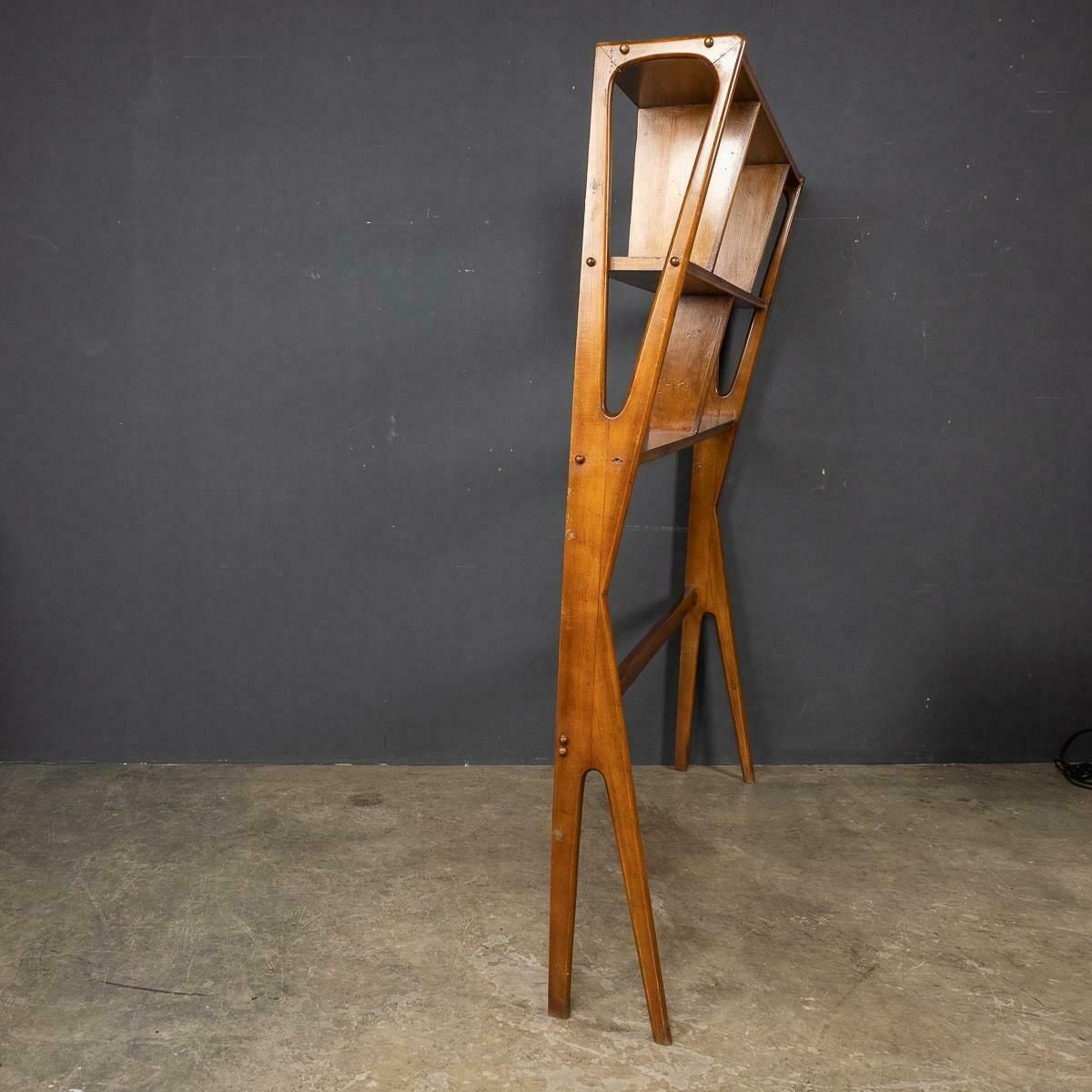 20th Century Italian Beech Wood Bookcase / Room Divider, C.1950 photo Furniture