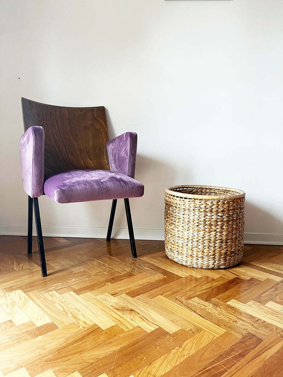 Malva Theater Velvet Armchair 1950s  Design photo Furniture