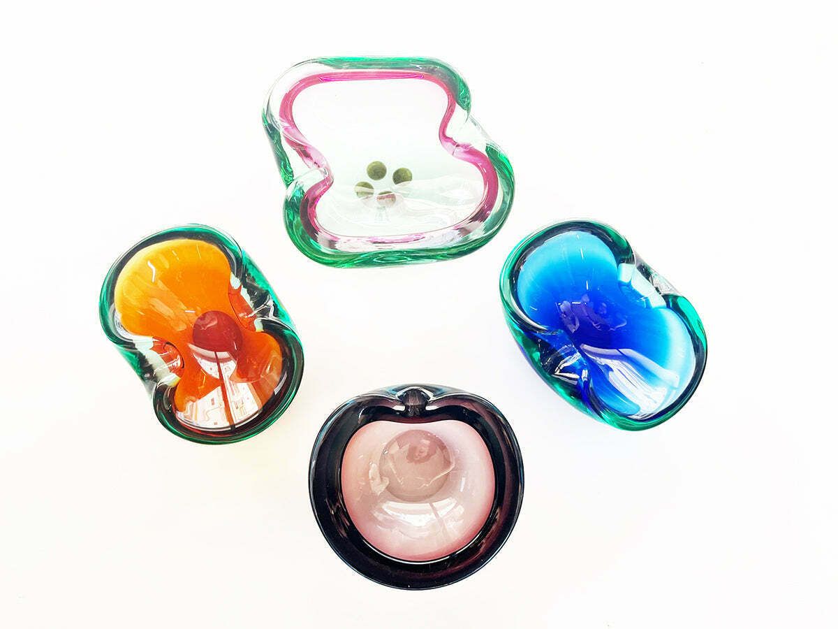 Lot Of Ashtrays Murano Venice 1970 N. 4  Art photo furniture