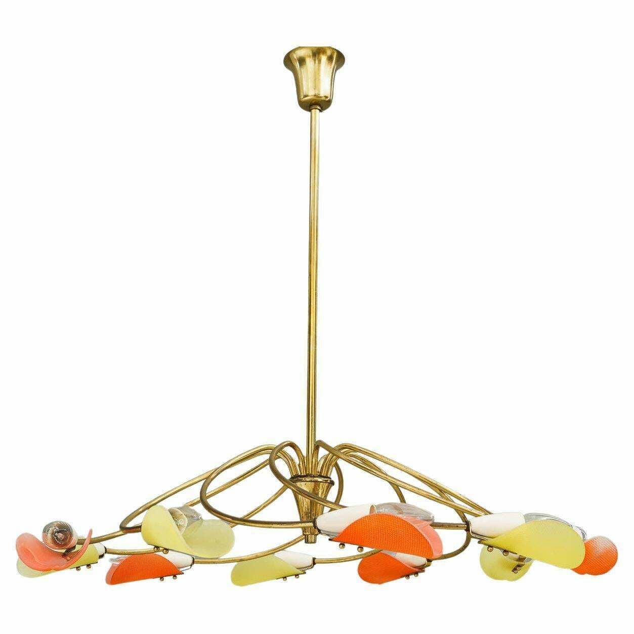 Rupert Nikoll Tornado Chandelier Vienna Around 1960s