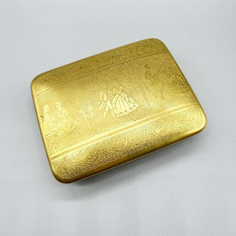 Tirschenreuth Germany '900 Ceramic Gold Box  Antiques photo for sale