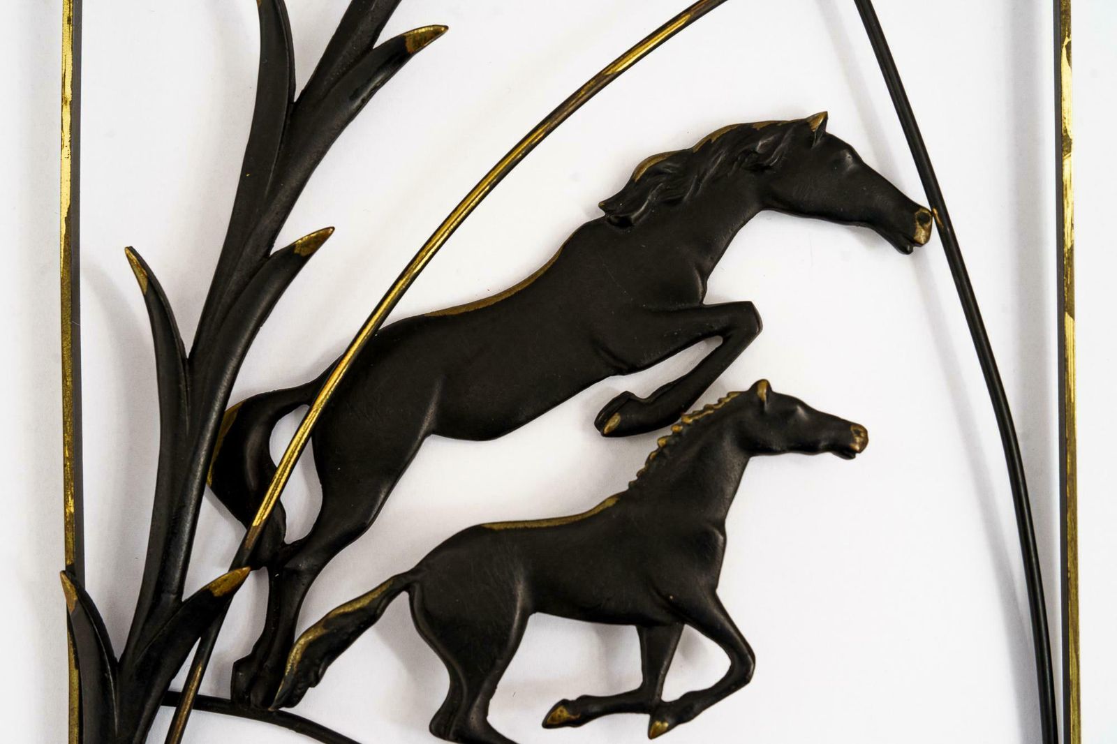 Wall Decoration "Horses" By Hertha Baller Vienna Around 1950s photo buy