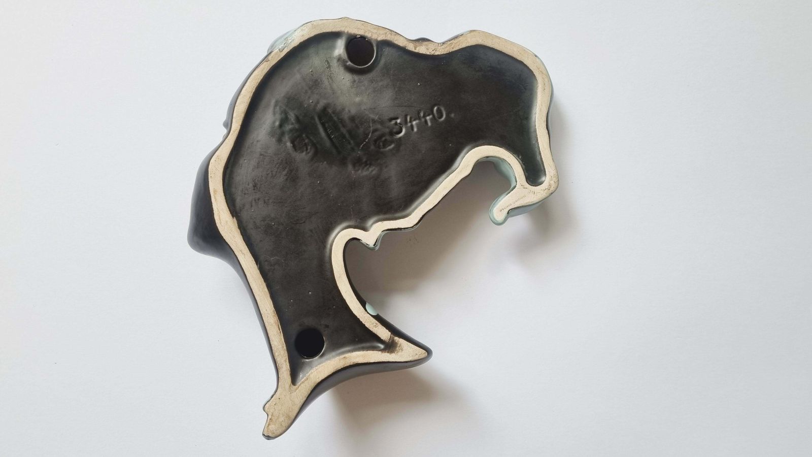 Art Midcentury Wall Ceramic Sculpture Woman Face Mask, Germany, 1960s photo