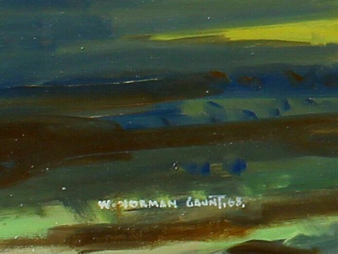 Oil On Canvas By William Norman Gaunt. Study Of Horse With Landscape Background photo for sale
