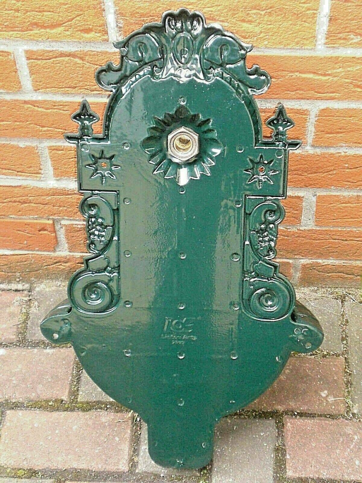 Antique Style Wall Fountain Cast Aluminum Sink Green photo furniture