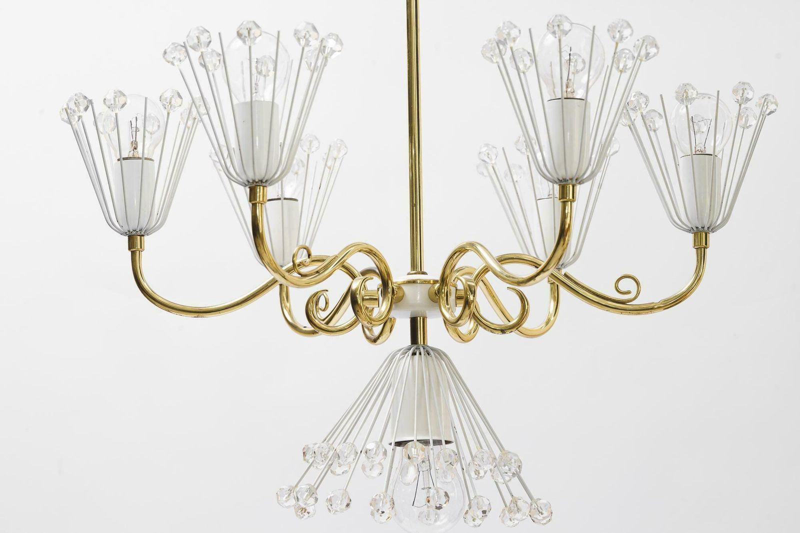 Beautiful Chandelier By Emil Stejnar For Rupert Nikoll Around 1960s photo buy