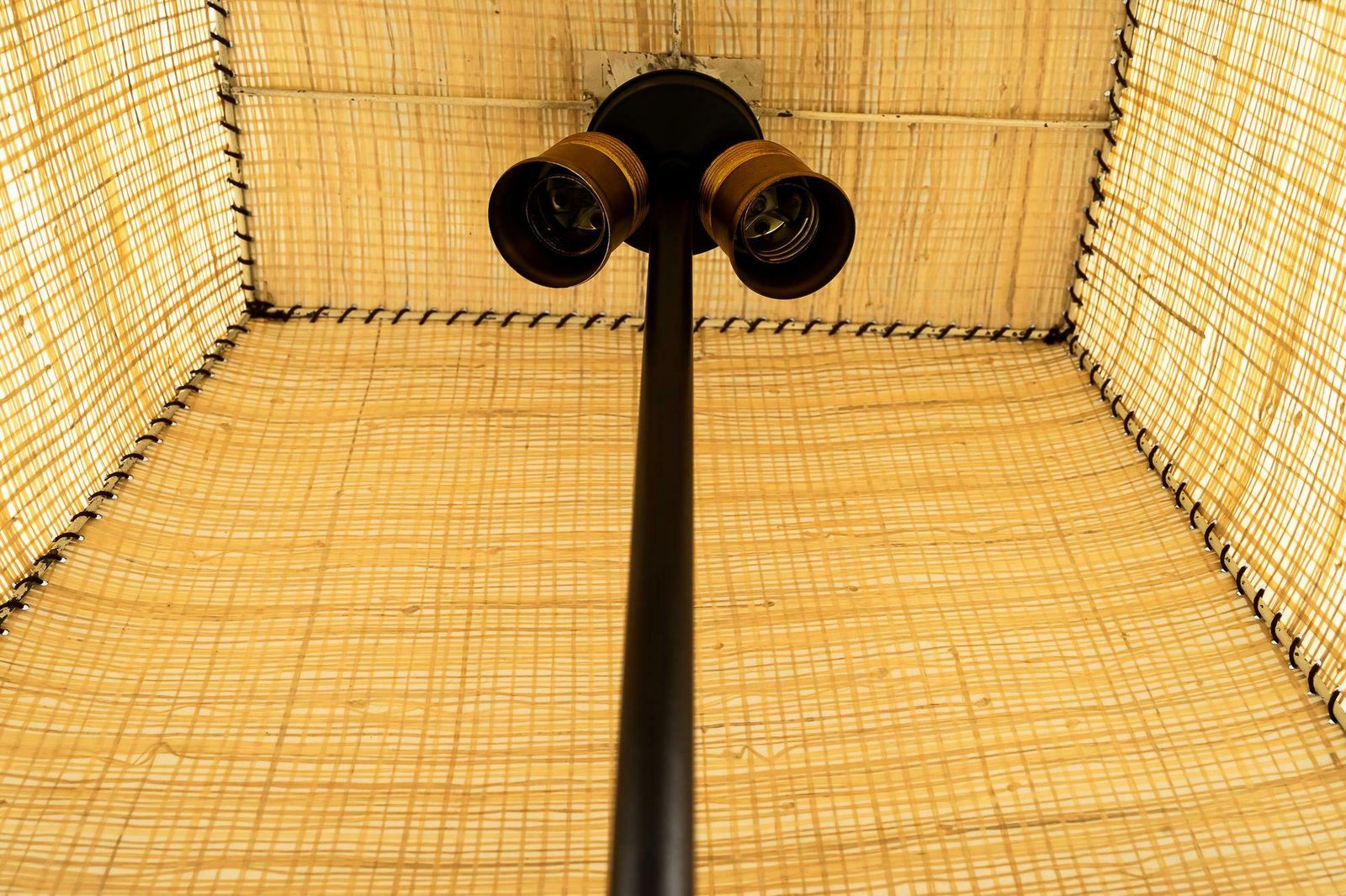 Rare J.T.Kalmar Floor Lamp With Original Shade Vienna Around 1950s photo vintage