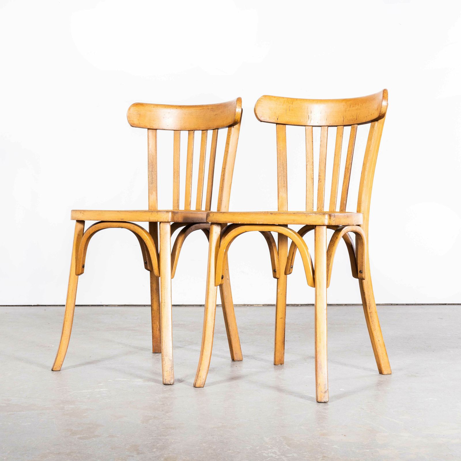 1950’s Luterma Blonde Oak Bentwood Dining Chair – Set Of Pair photo Furniture