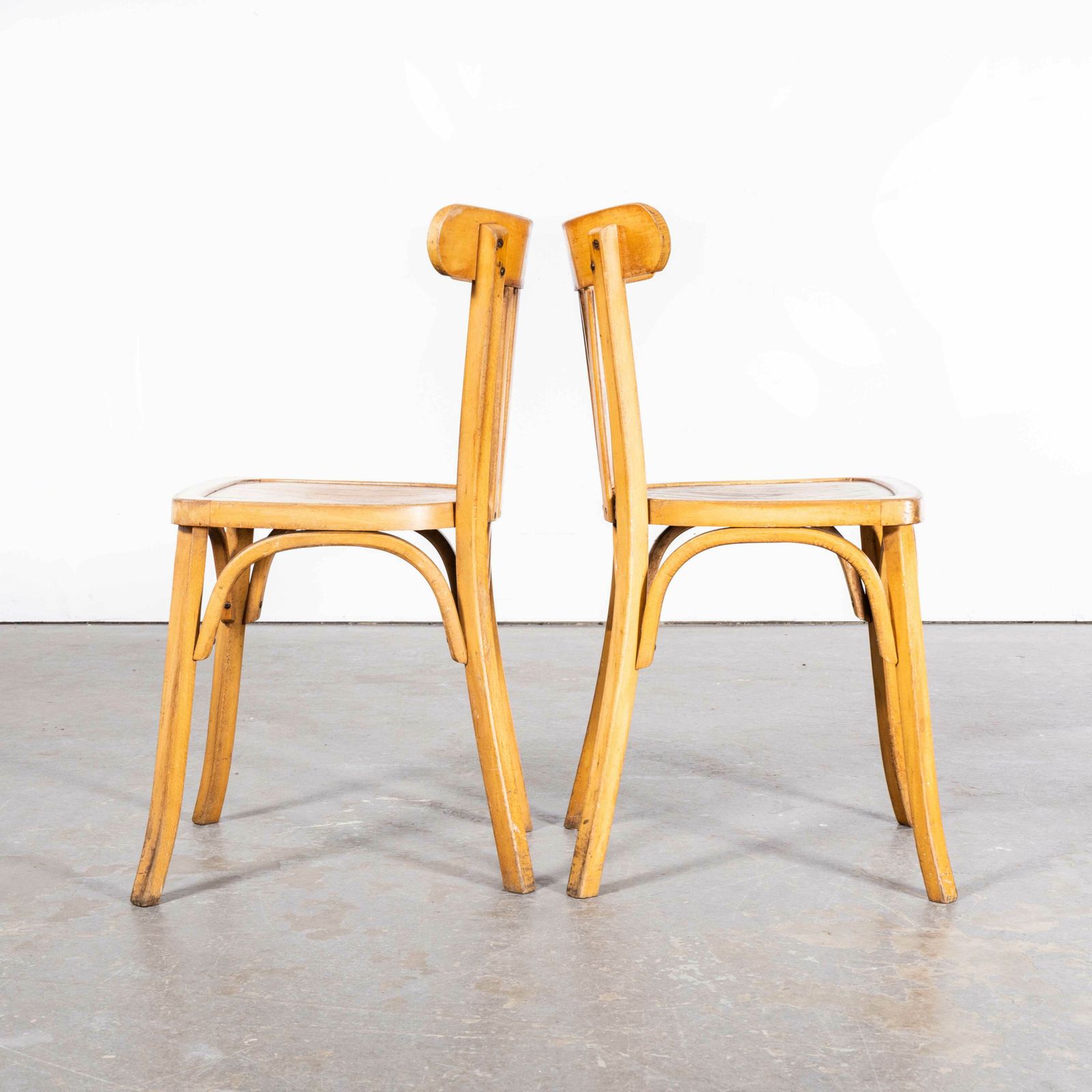 1950’s Luterma Blonde Oak Bentwood Dining Chair – Set Of Pair photo vinterior