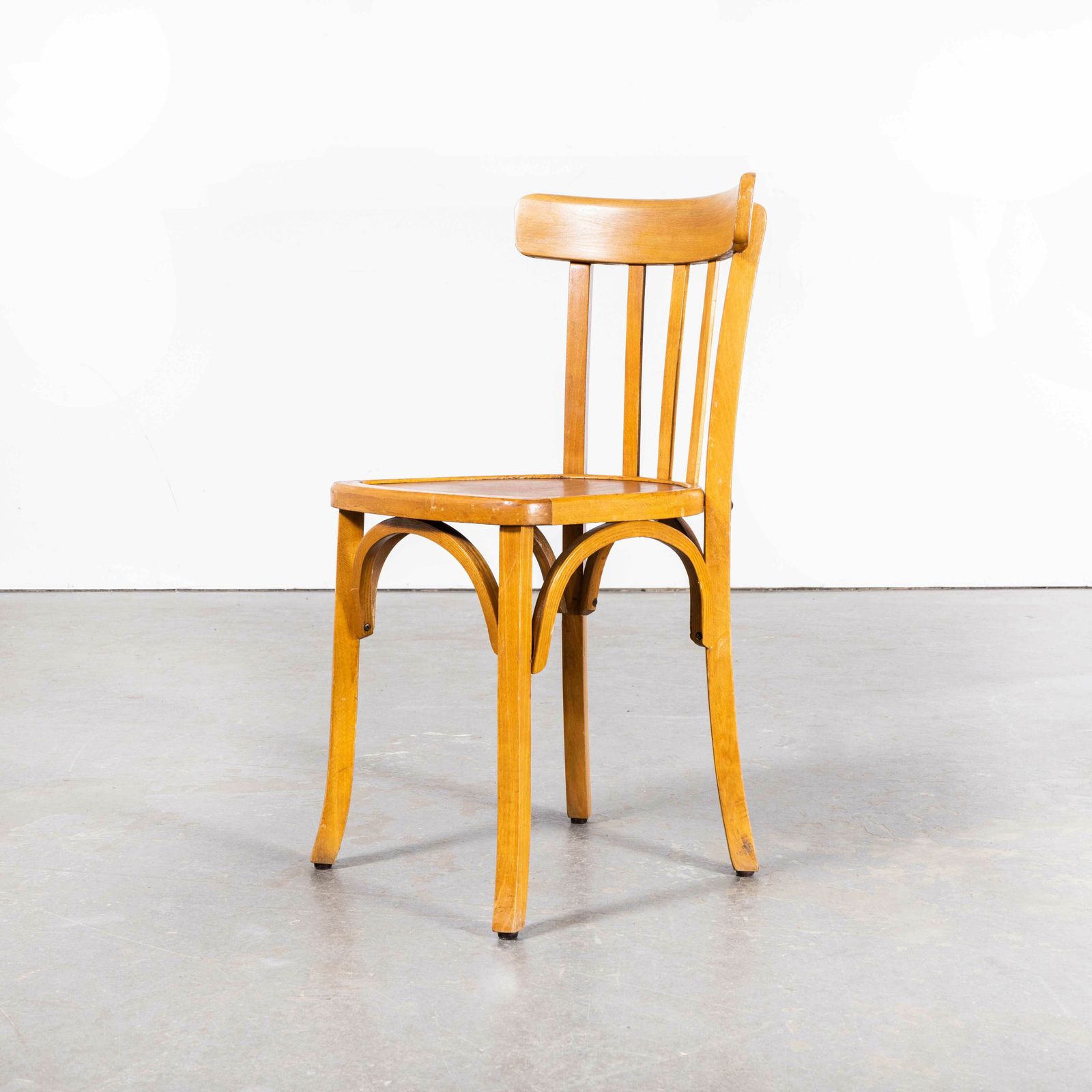 1950’s Luterma Honey Oak Bentwood Dining Chair – Set Of Four photo vintage