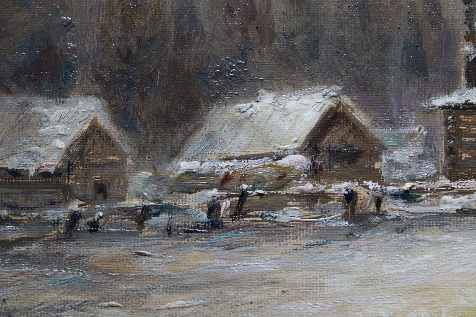 Igor Maikov Winter Evening. Church 2011. Oil On Canvas. 40x50 Cm photo furniture
