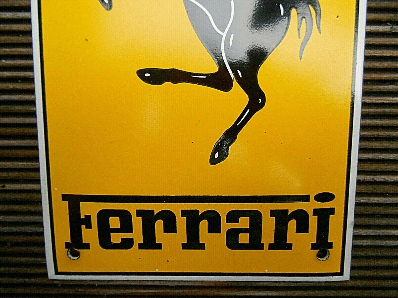 Ferrari Logo Email Sign Advertising Sign photo Home Decor