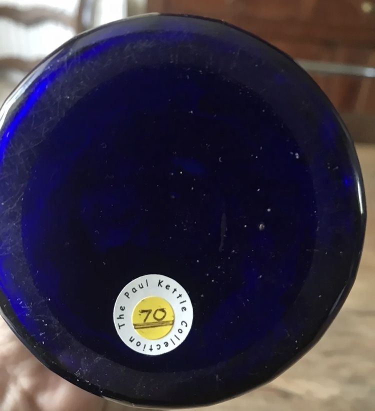 Antique Bristol Blue Wine Decanter C1870 photo furniture