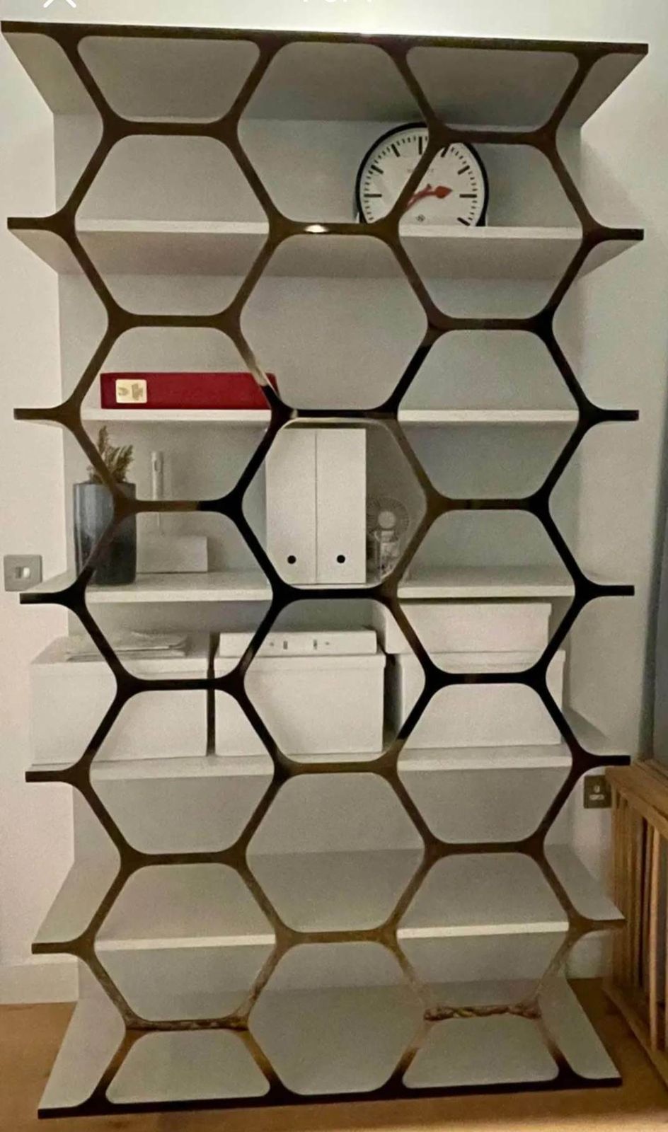 Roche Bobois Custom Made Bespoke Bookcase.  (Their Pollen Design) In Excellent Condition. photo for sale