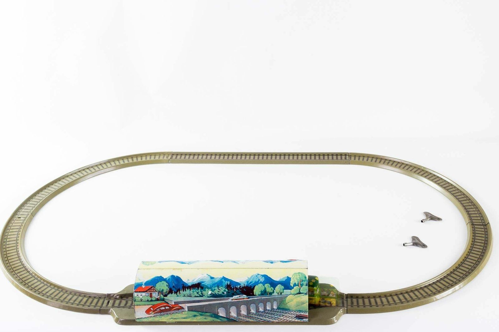 Train Station Toy, Germany, Around 1950s photo buy
